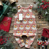 Santa Stripe (2024) Long Romper | Ready To Post