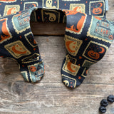 Spooky Stamps Footed Romper | Ready To Post