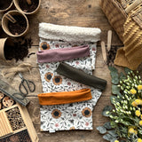 Sunflower Bee Printed Snood | SALE