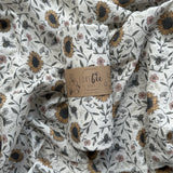 Sunflower Bee Organic Double Gauze Swaddle | BRAND NEW