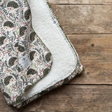 Hedgehog Hideaway Teddy Blanket