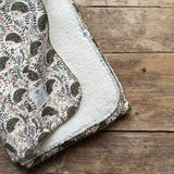 Hedgehog Hideaway Teddy Blanket