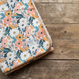 Clementine Blooms Teddy Blanket