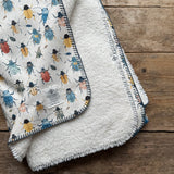 Beetles and Bugs Teddy Blanket