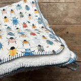 Beetles and Bugs Teddy Blanket