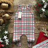 Tinsel Check Footed Romper