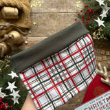 Tinsel Check Printed Snood
