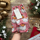 Red Santa Stripe Harem Leggings