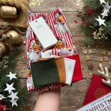 Red Santa Stripe Long BeeJamas