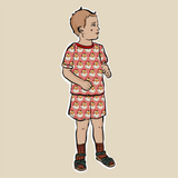 Red Santa Stripe Short Set