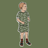 Tractor Blueprint Summer Short Set