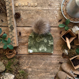 Tractor Blueprint Bobble Hat