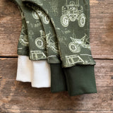 Tractor Blueprint Long BeeJamas