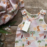 Tropical Art Footed Romper | Ready To Post