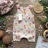 Tropical Art Short Romper | Ready To Post