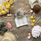 Summer Printed Bobble Hat | Sample SALE