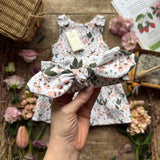 Wild Strawberry Knot Bow Headband