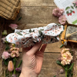 Wild Strawberry Knot Bow Headband