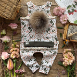Wild Strawberry Long Romper