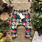 Wilderness Badges (Night) | imperfect print | Harem Leggings | Stock