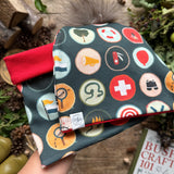 Wilderness Badges (Night) Printed Snood