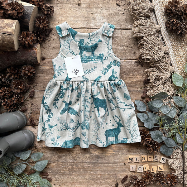 Winter Toile Christmas Dress | Ready To Post