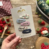 Floral Scalloped Edge Mini Clic Clacs