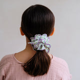 Scalloped Floral Scrunchie