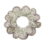 Scalloped Floral Scrunchie