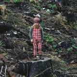 Red Check Long Romper | Stock