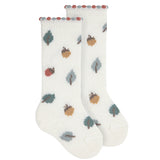 Merino Wool-Blend Autumn knee Socks | Beige