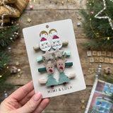 Santa and Rudolf Mini Clips