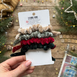 Christmas Velvet Bow Scrunchies