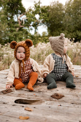 Evergreen Check Bloomer Romper