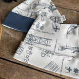 lovebeeclub Aeroplane Knot Hat Children Organic Blue