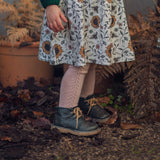 Cotton side Openwork Tights | Old Rose | Last Sizes