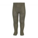 Cotton Rib Tights | Mink