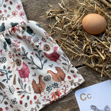 LoveBee Club Chickens Dress Baby Children Clothing Organic