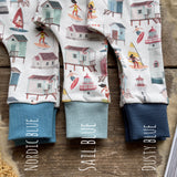 Beach Huts Harem Leggings | Ready To Post