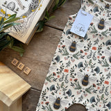 Lovebee Club Bees Footed Romper Organic Child Baby Clothing