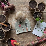 Lovebeeclub Root Veg Bobble Hat Organic Child Baby Clothing