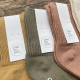 Cotton Rib ankle socks - 4 piece bee collection