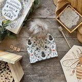 Lovebee Club Bees Bobble Hat Organic Child Baby Clothing