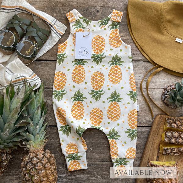 Pineapple Long Romper | Ready To Post