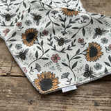 Sunflower Bee Dribble Bib