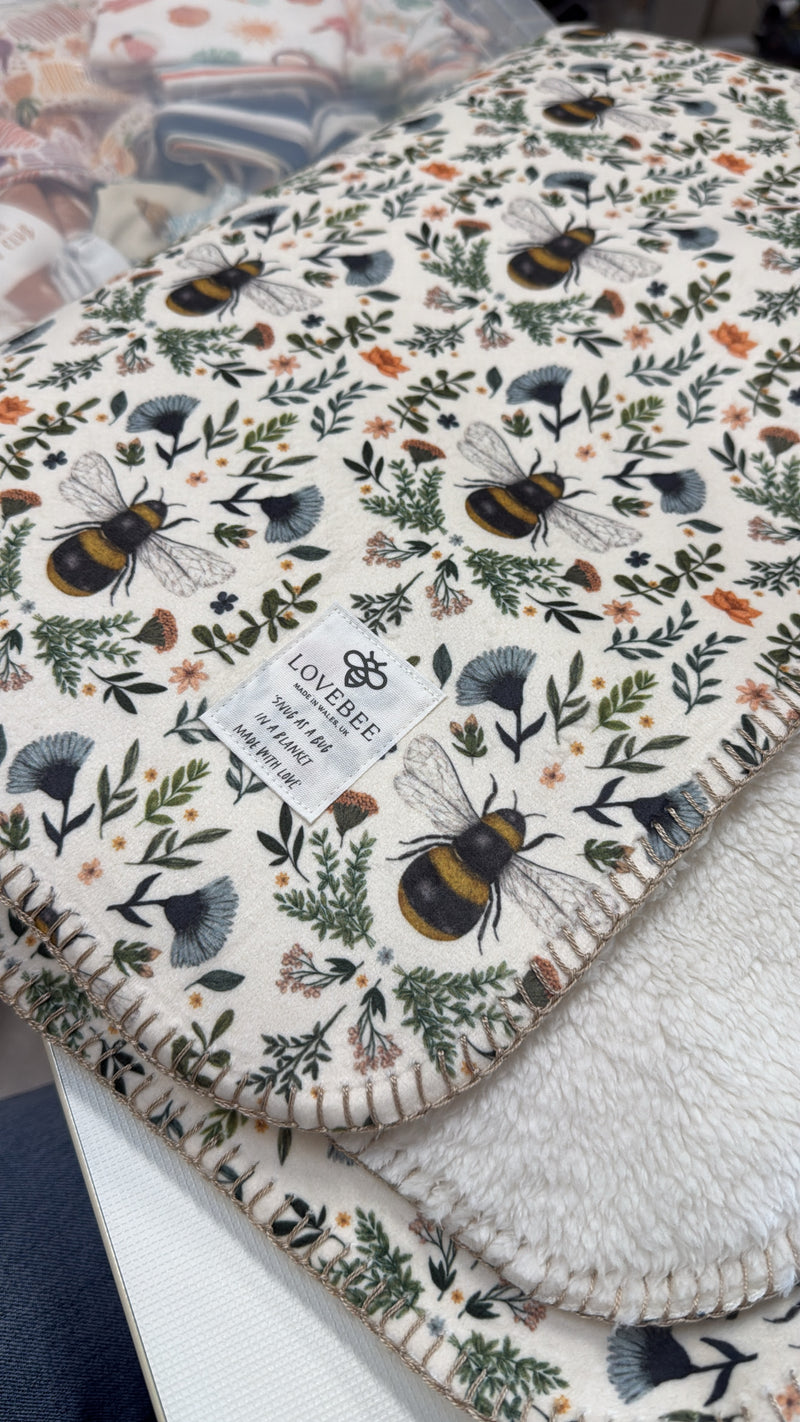 Bee and Botanicals Teddy Blanket