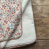 Ladybird Floral Teddy Blanket