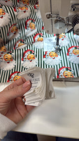 Green Santa Stripe Teddy Blanket