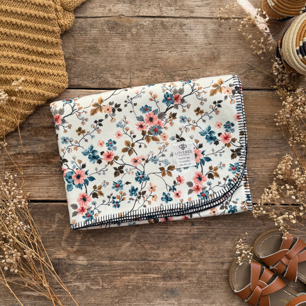 Blossoms Eco Fleece Pram Blanket