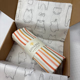 Wavy Stripe Organic Double Gauze Swaddle